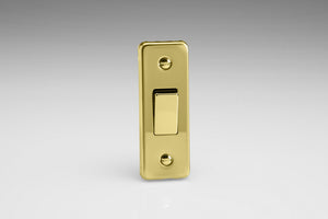 Varilight XVA1D - 1-Gang 10A 1- or 2-Way Rocker Architrave Switch