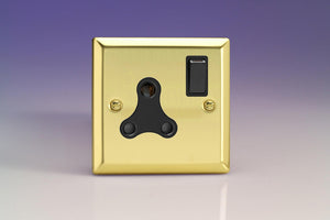 Varilight XVRP15AB - 1-Gang 15A Round Pin Socket 