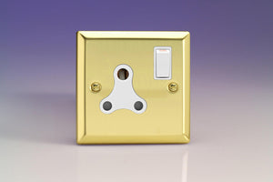 Varilight XVRP15AW - 1-Gang 15A Round Pin Socket 