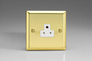 Varilight XVRP2AW - 1-Gang 2A Round Pin Socket
