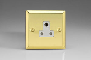Varilight XVRP5AW - 1-Gang 5A Round Pin Socket 