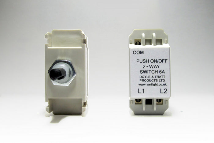 Varilight MH0 - 2-Way Push-On/Off Switch Module (Dummy Dimmer) 6A