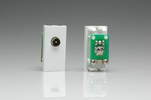 Varilight Z2G8MW - Co-axial TV Socket, Male (1 DataGrid Space)