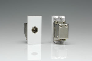 Varilight Z2G8RW - Co-axial TV Socket, Female (Screened Return) (1 DataGrid Space)