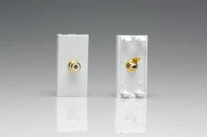 Varilight Z2GPHW - Single Phono (RCA) Socket, Female (1 DataGrid Space)