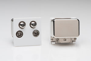 Varilight Z2GQUAW - Quadplex Module TV/Sat/FM (+DAB) (2 DataGrid Spaces)