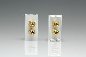 Varilight Z2GSP2W - Speaker Module (2 gold plated banana or cable binding posts) (1 DataGrid Space)