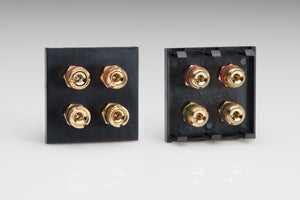 Varilight Z2GSP4B - Speaker Module (4 gold plated banana or cable binding posts) (2 DataGrid Space)