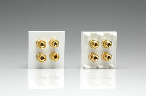 Varilight Z2GSP4W - Speaker Module (4 gold plated banana or cable binding posts) (2 DataGrid Space)