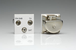 Varilight Z2GTRIW - Triplex Module TV/Sat/FM (+DAB) (2 Datagrd Spaces)