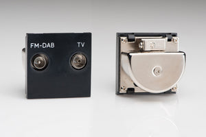 Varilight Z2GTVFMB - 2-Gang Diplex Module, TV/FM (2 DataGrid Spaces)