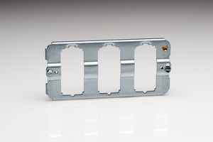 Varilight Z3PGRID3 - 3-Gang Twin Grid Frame (Yoke)