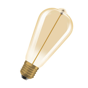 Ledvance Vintage 1906® LED CLASSIC A, Globe and EDISON WITH FILAMENT-MAGNETIC STYLE 12  2.2 W/2700 K GOLD E27