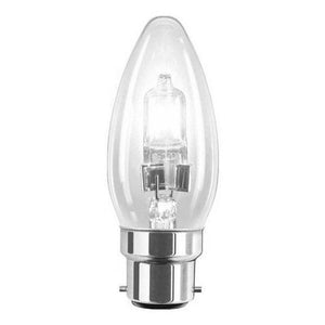 Casell C42BC-H-CA - 240v 42w Ba22d 35mm Clear Candle Halogen Energy Saver