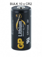 BULK 10 x GP CR2 3v Lithium Battery (Fits Various Visonic Products)