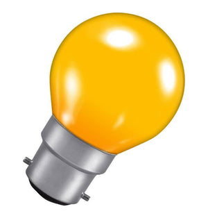 Crompton ROU15ABC-GLZ BC-B22d 15W Golfball Amber Light Bulb