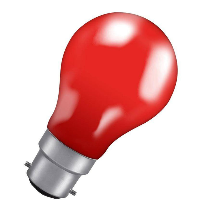 Crompton 25RBC-GLZ BC-B22d 25W GLS Red Light Bulb