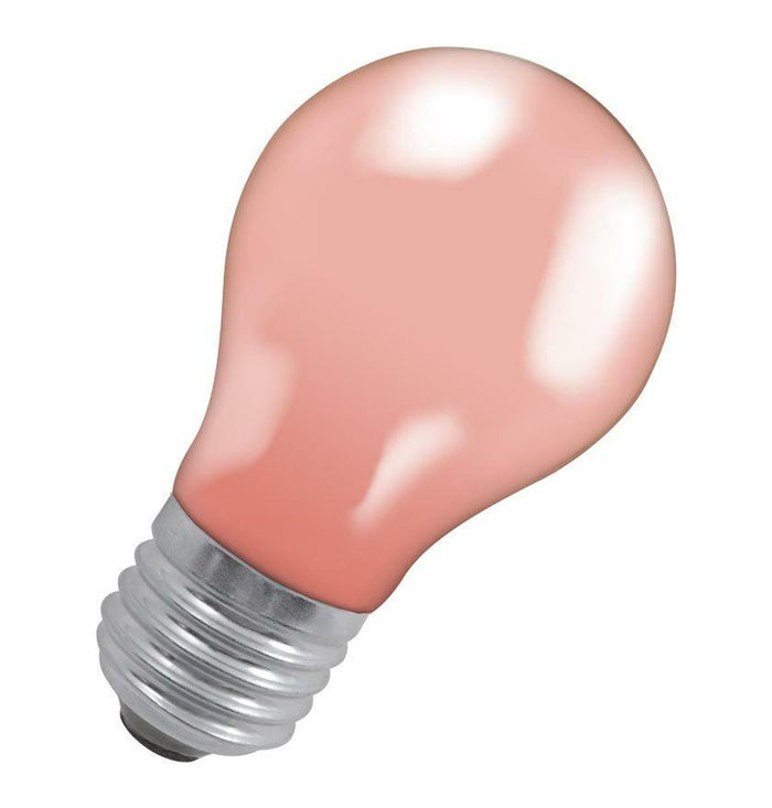 Crompton 25PIES-GLZ ES-E27 25W GLS Pink Light Bulb