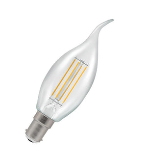 Crompton 12141 SBC-B15d 5W Candle Warm White Light Bulb