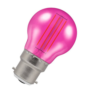 Crompton 13872 BC-B22d 4.5W Golfball Pink Light Bulb