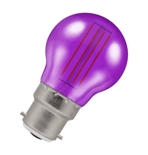 Crompton 13896 BC-B22d 4.5W Golfball Purple Light Bulb