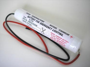 3.6V 1600MAH  SUB-C INDUSTRIAL HIGH TEMP NICAD STICK WITH LEADS Emergency Batteries The Lamp Company - The Lamp Company