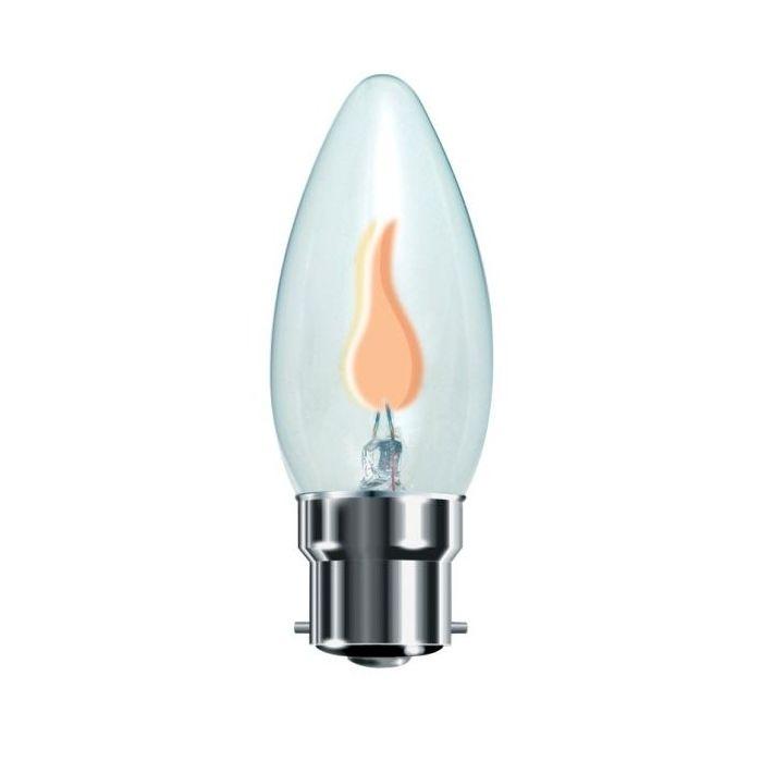 Flicker Flame Candle Bulb 3W BC / B22