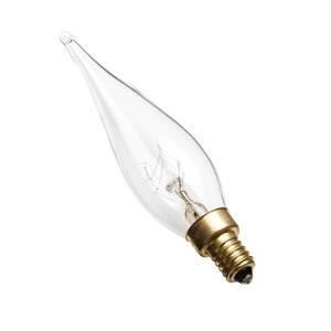 Pointed Tip Candle Bulb 25W E10 - Clear Incandescent Casell - The Lamp Company