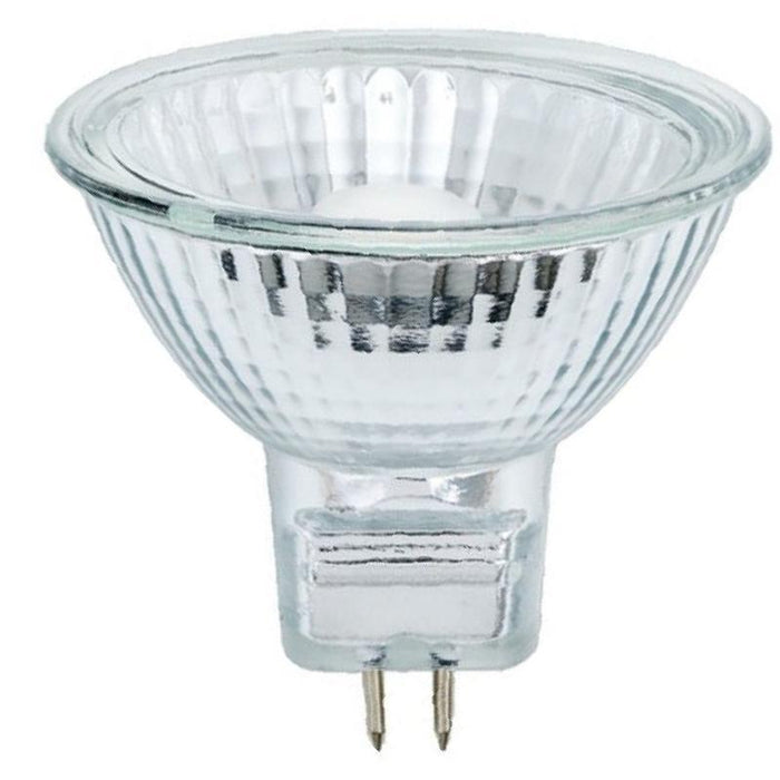 Halogen Spot 20w 12v GU5.3 Casell Lighting 50mm MR16 12° Dichroic Reflector Glass Front Light Bulb