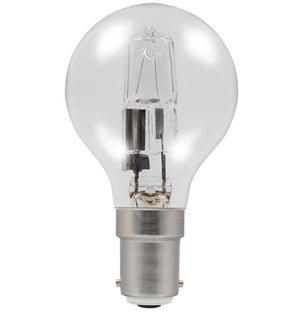 Casell GB18SBC-H-CA - Golf Ball 18w Ba15d/SBC 240v Clear Energy Saving Halogen Light Bulb