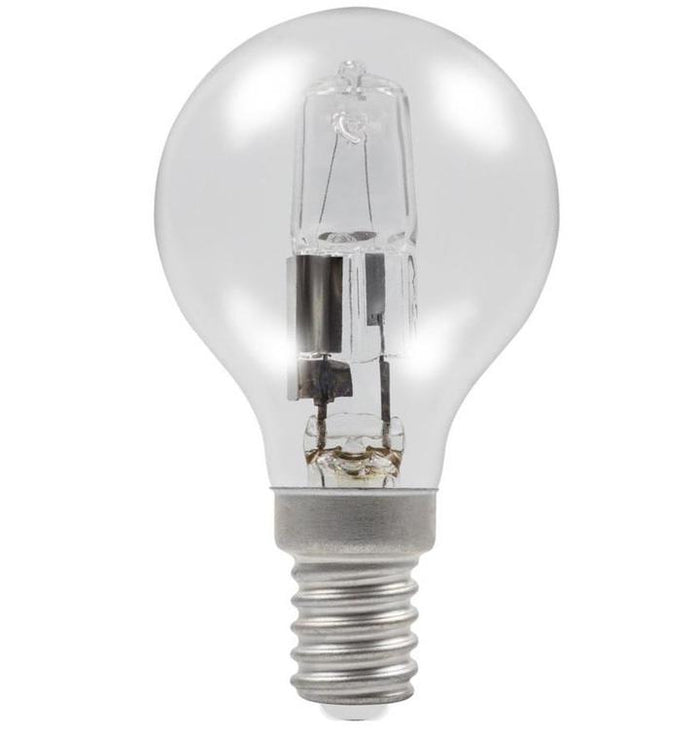 Golf Ball 28w E14/SES 240v Clear Energy Saving Halogen Light Bulb - 0635635603595