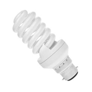 PLSP25BC-86T2 - 240v 25w B22d Col:86 T2 Electro Spiral Energy Saving Light Bulbs Other - The Lamp Company