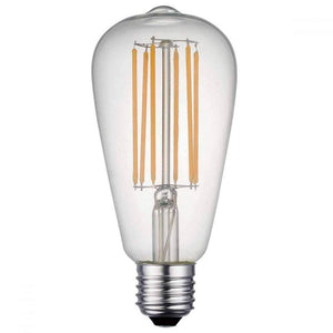 Casell NAVL8ES-82DP-CA -  Filament LED ST64 "Edison" 240v 8w E27 850lm 2800°k Dimmable