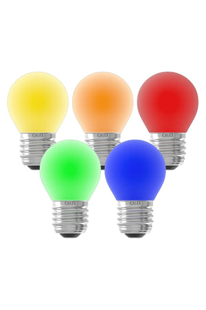 Calex 473424 - LED Coloured Spherical Lamps 5-pack 220-240V 1W