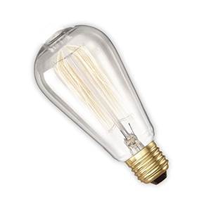 NAV2260E-SQ-CA -Squirrel Cage Lamp 240v 60w E27 ST64 Antique Filament Bulbs Casell - The Lamp Company