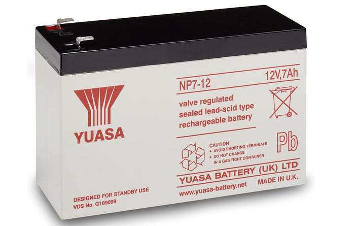 NP7-12 Yuasa 12v 7Ah Lead Acid Battery (NP7-12S)