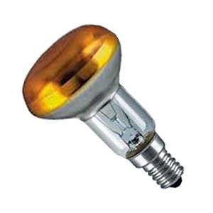 R5040SES-Y-GE - 240v 40w E14 Yellow 50mm  2 pk Blister Coloured Light Bulbs GE Lighting - The Lamp Company