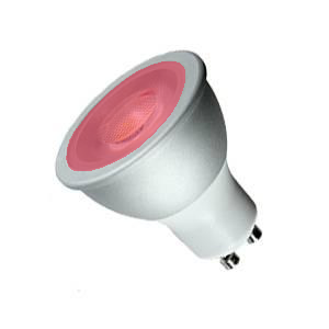 Casell 240v 6w LED GU10 Dimmable 480 Lumens - RED - 38° Flood Beam