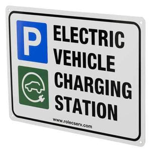 Rolec EV A5 Aluminium Electric Vehicle Charging Station Sign EV Charging Unit Rolec - The Lamp Company