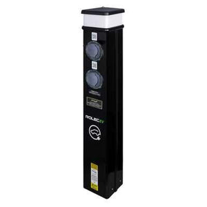 Rolec EV BasicCharge EV OpenCharge Pedestal with 2 x 32A Type 2 Sockets EV Charging Unit Rolec - The Lamp Company