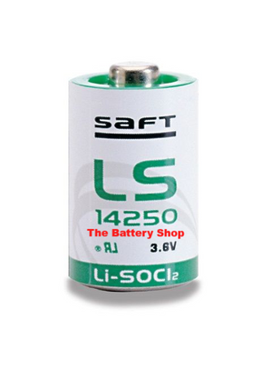 Saft LS 14250 Lithium Battery 3.6v 1/2 AA (Li-SOCl2) 3.6v Lithium batteries The Lamp Company - The Lamp Company