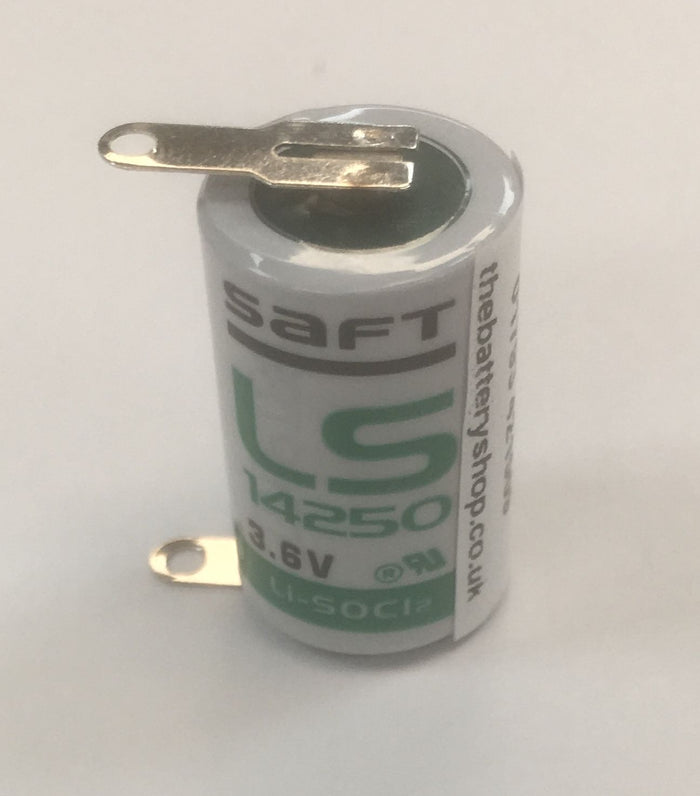 Saft LS14250-TP11 Lithium Battery 3.6v 1/2 AA (Li-SOCl2) with Tags