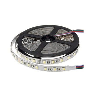 LED RGBW Strip - Warm White + RGB 24v 16W/M - 5 Metre