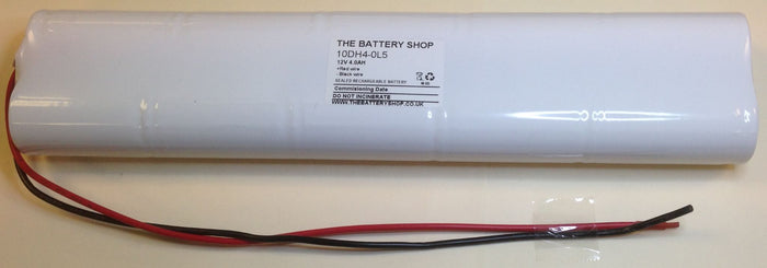 TBS 10DH4-0L5 12v 4.0Ah Ni-Cd Emergency Lighting Battery
