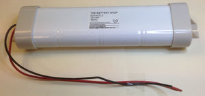 TBS 8DH4-0L5-DEC 9.6v 4.0Ah Ni-Cd Battery with END CAPS Emergency Lighting Batteries The Lamp Company - The Lamp Company