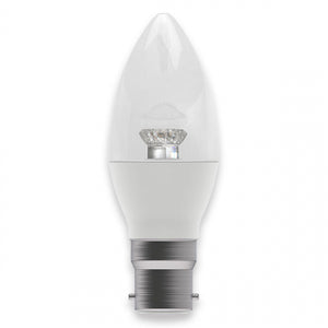 Bell 05830 - 7W LED Dimmable Candle Clear - BC, 2700K LED Candle - Dimmable Bell - The Lamp Company
