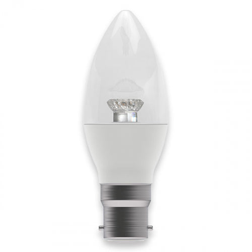Bell 05830 - 7W LED Dimmable Candle Clear - BC, 2700K