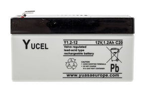 Y1.2-12 Yuasa Yucel 12v 1.2Ah Sealed Lead Acid Battery Yuasa Yucel Industrial Batteries The Lamp Company - The Lamp Company