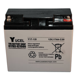 Y17-12i Yuasa Yucel 12v 17Ah Lead Acid Battery Yuasa Yucel Industrial Batteries The Lamp Company - The Lamp Company