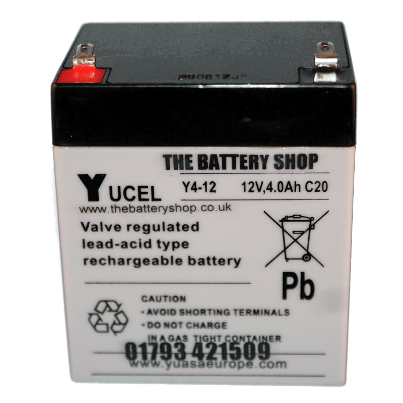 Y4-12 Yuasa Yucel 12v 4Ah Lead Acid Battery – The Lamp Company